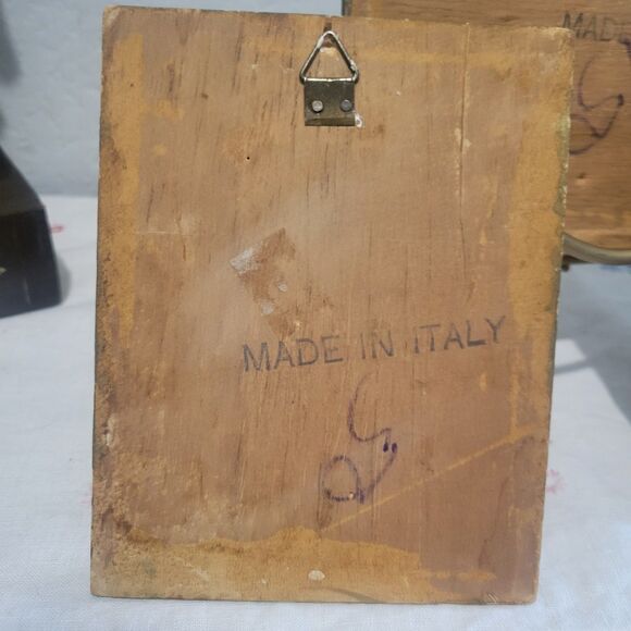 Vintage Florentine Gold Gilt Floral Wall Plaques Set of 3 MCM Made in Italy - Picture 7 of 16